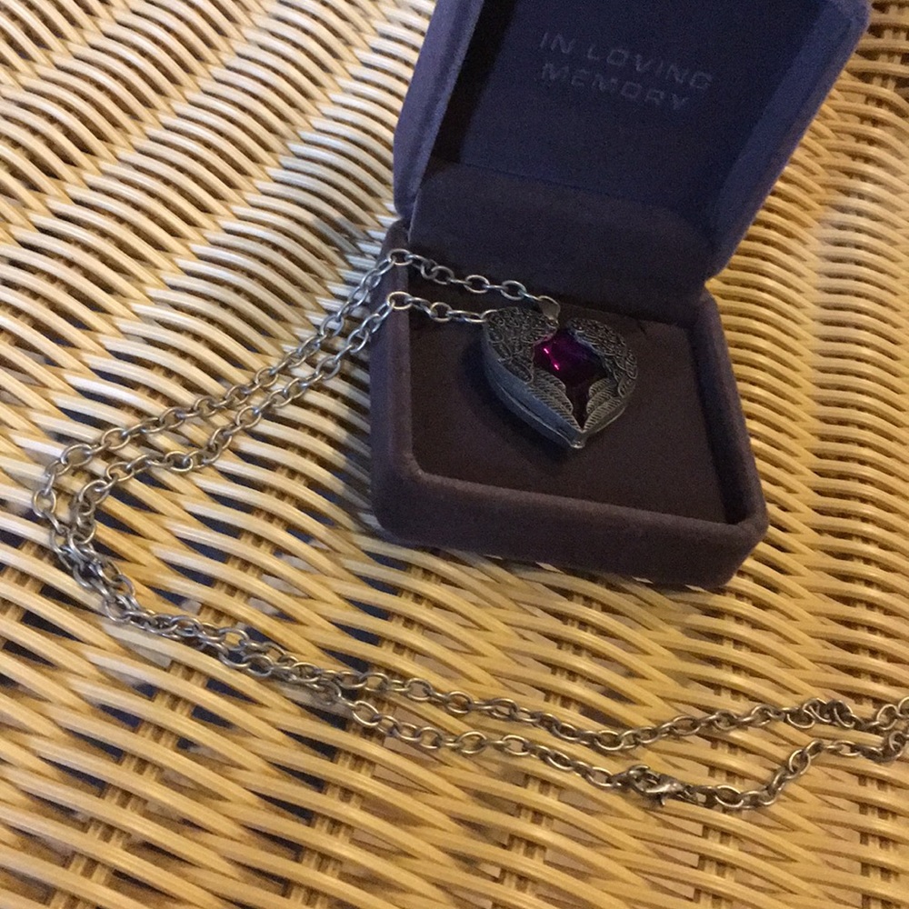 Valyria Purple Heart necklace